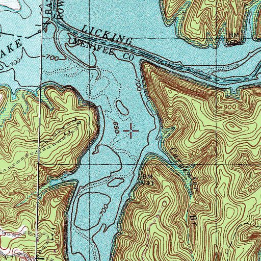 Topographic Map of Carpenter Branch, KY