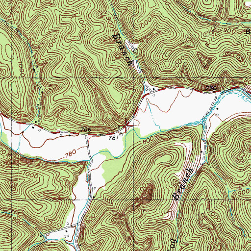 Topographic Map of Clifton School, KY