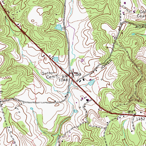 Topographic Map of Clio, KY