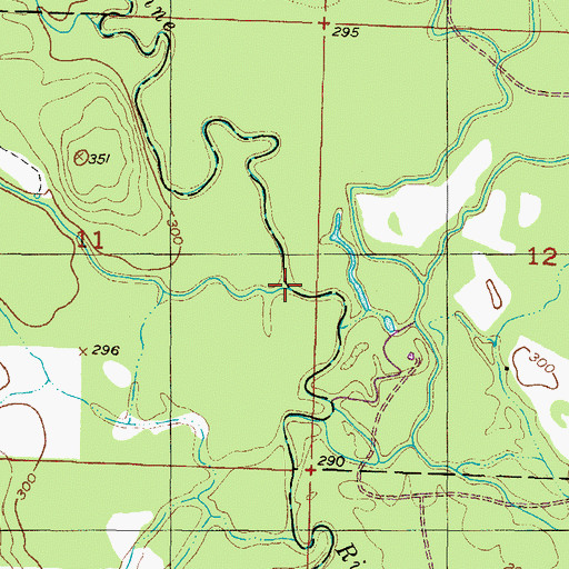 Topographic Map of Lick Creek, AR