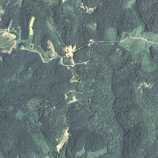 Aerial/Satellite Image of Combs Cemetery, KY