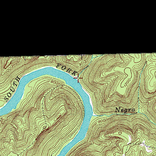 Topographic Map of Cotton Patch Hollow, KY