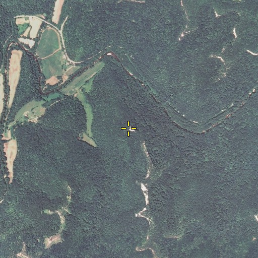 Aerial/Satellite Image of Courthouse Rock, KY