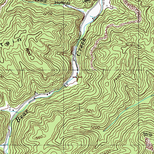 Topographic Map of Dan Bowling School, KY
