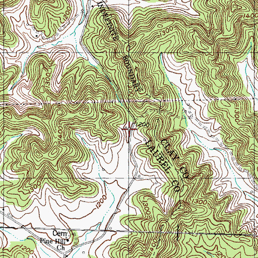 Topographic Map of Darl Jones School, KY