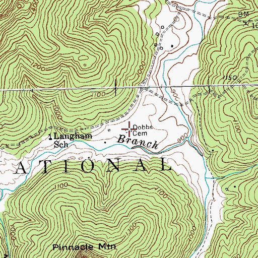 Topographic Map of Dobbs Cemetery, KY
