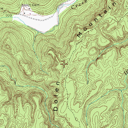 Topographic Map of Dolen Mountain, KY