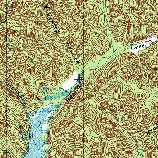 Topographic Map of Don McKinsey Branch, KY