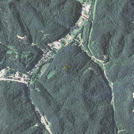 Aerial/Satellite Image of Donathan Rock, KY