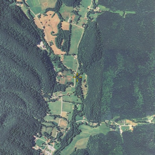Aerial/Satellite Image of Elk Lick Fork, KY