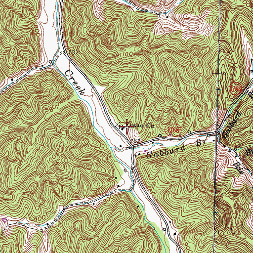 Topographic Map of Essau Church, KY