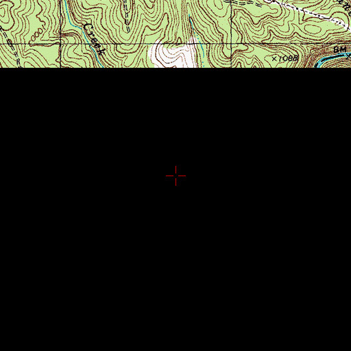 Topographic Map of Fall Creek, KY