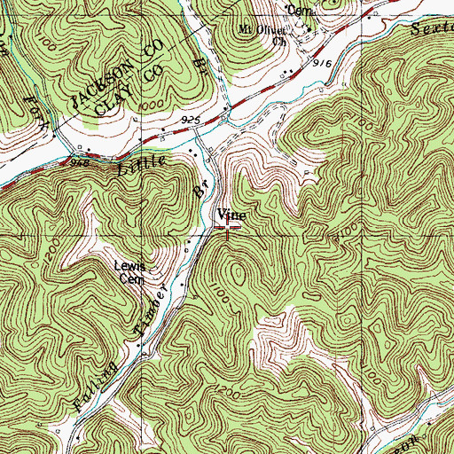 Topographic Map of Falling Timber School, KY