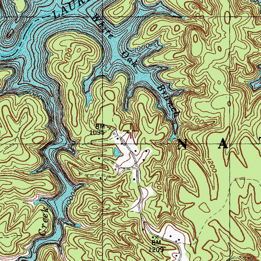 Topographic Map of Galilean Childrens Home, KY