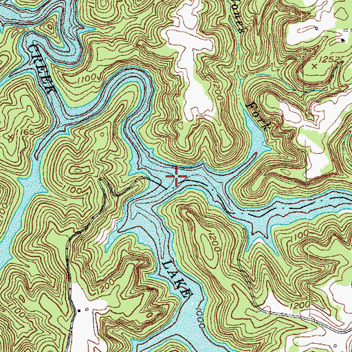 Topographic Map of Gillis Branch, KY