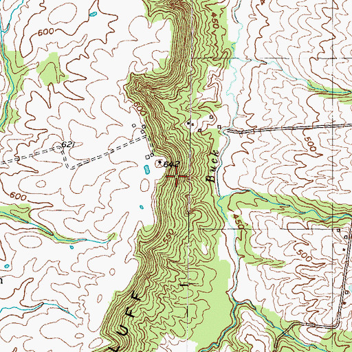 Topographic Map of Goodhope Bluff, KY