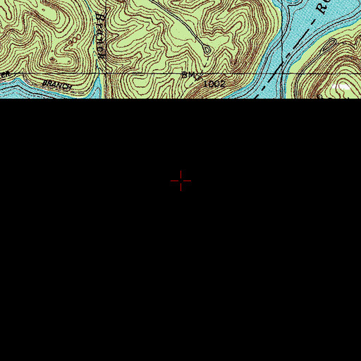Topographic Map of Goodin Branch, KY