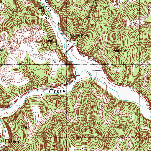 Topographic Map of Grays Fork, KY