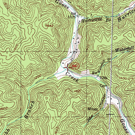 Topographic Map of Grubb Branch, KY