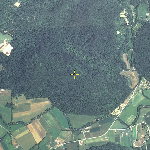 Aerial/Satellite Image of Hacker Smith Mountain, KY
