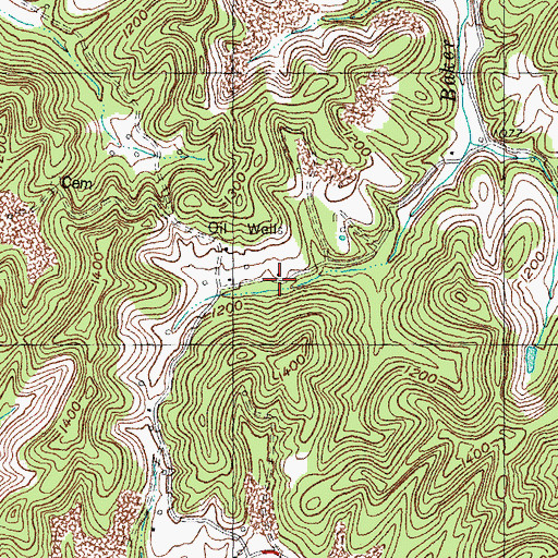 Topographic Map of Hammons Hill School, KY
