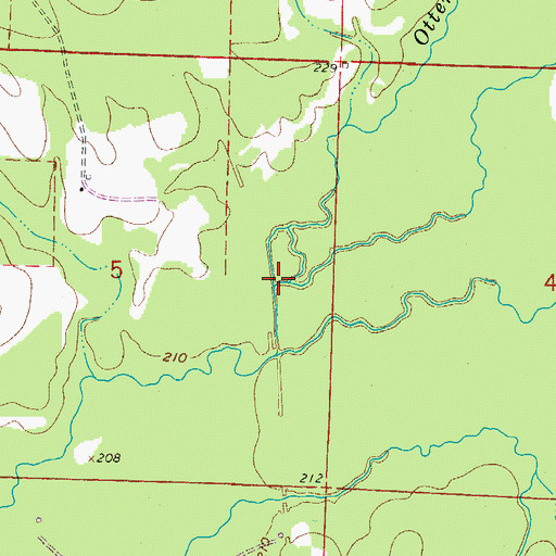 Topographic Map of Little Cypress Creek, AR