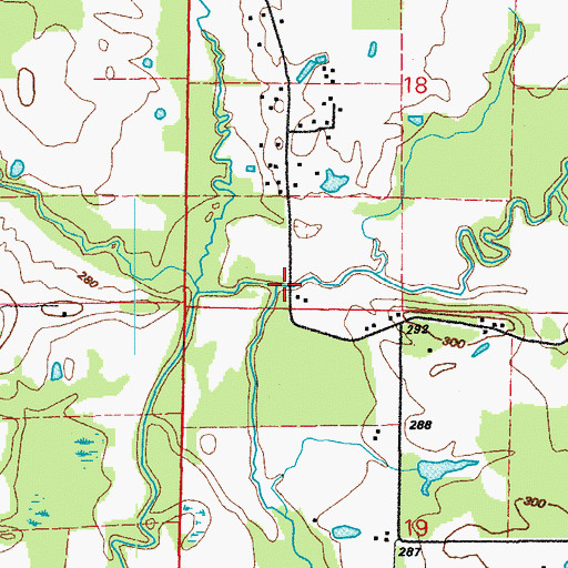 Topographic Map of Little Cypress Creek, AR