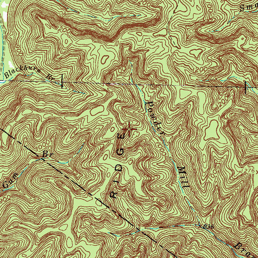 Topographic Map of Hatton Ridge, KY
