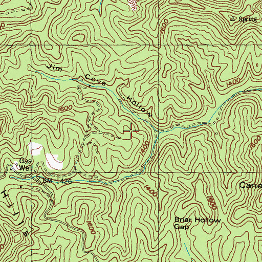 Topographic Map of Head of Spring Creek School, KY