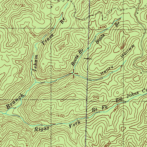 Topographic Map of Henry Hollow, KY