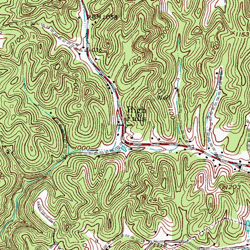 Topographic Map of High Falls, KY