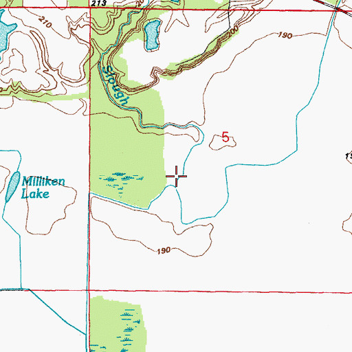 Topographic Map of Little Gravel Slough, AR