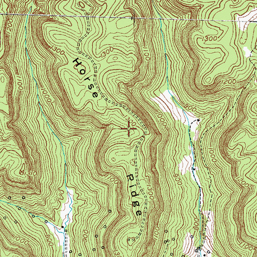 Topographic Map of Horse Ridge, KY