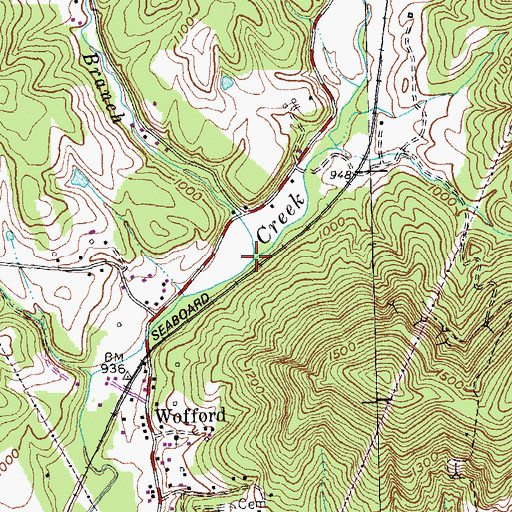 Topographic Map of Idiot Branch, KY