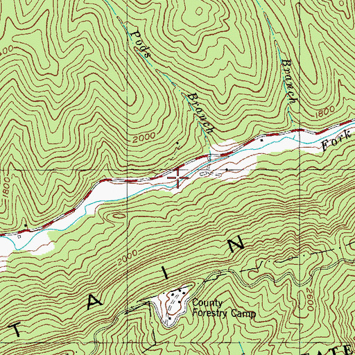 Topographic Map of Incline School, KY