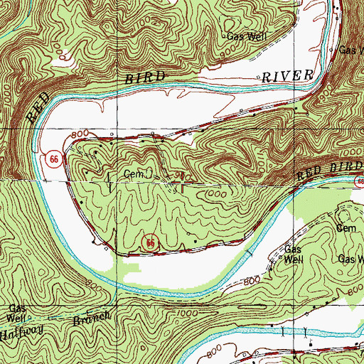 Topographic Map of Irvin Hill School, KY
