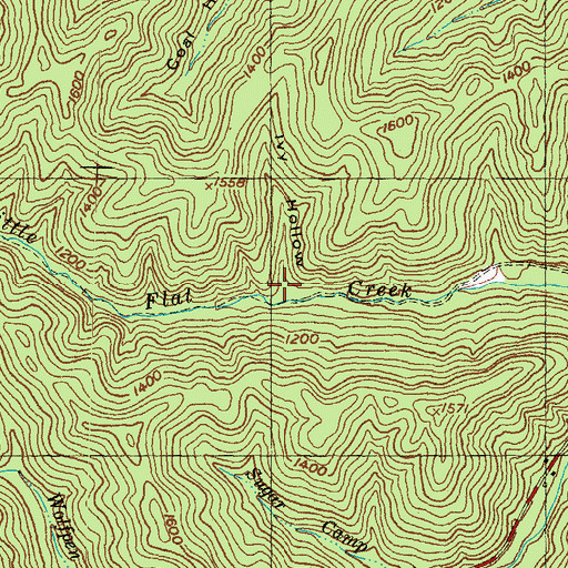 Topographic Map of Ivy Hollow, KY