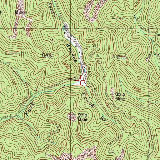 Topographic Map of Jones Branch, KY