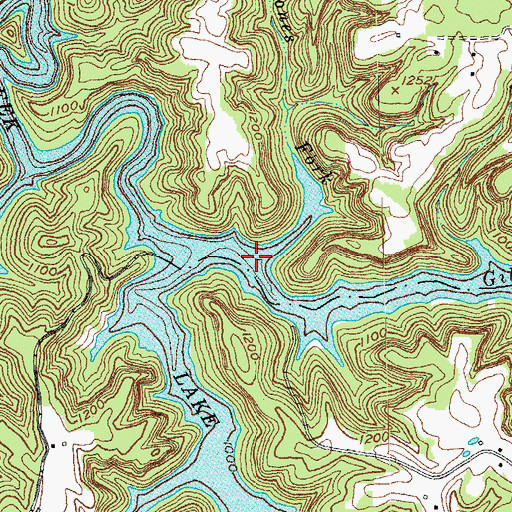 Topographic Map of Jones Fork, KY