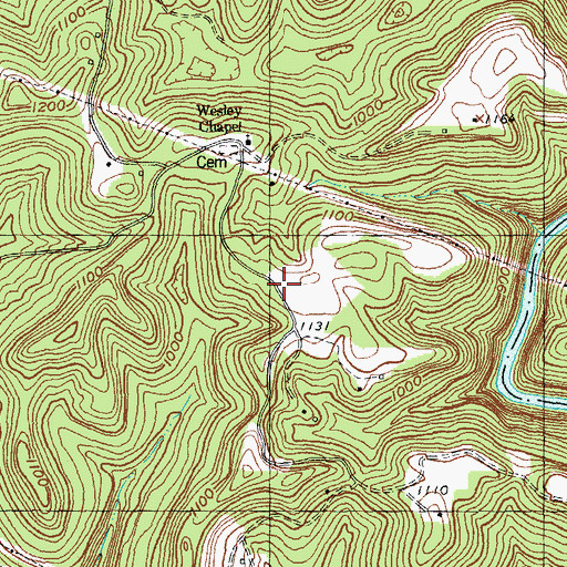 Topographic Map of Jones School, KY