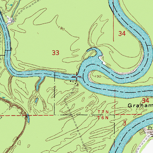 Topographic Map of Little Red River, AR