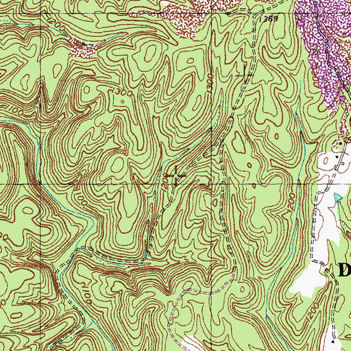 Topographic Map of Kidd School, KY