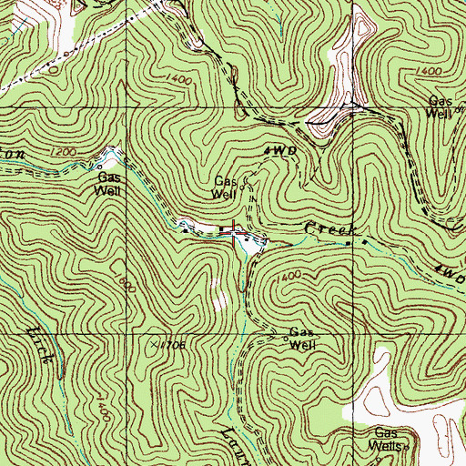 Topographic Map of Laurel Fork, KY
