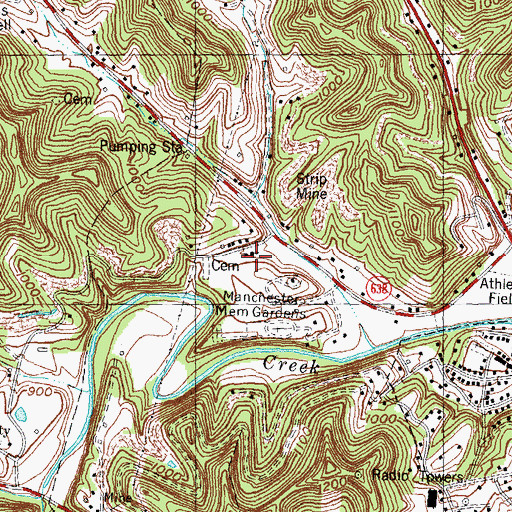 Topographic Map of Liberty Church, KY