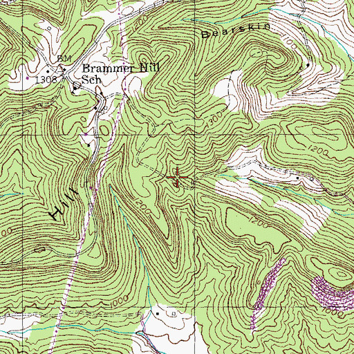 Topographic Map of Lincoln Creek, KY
