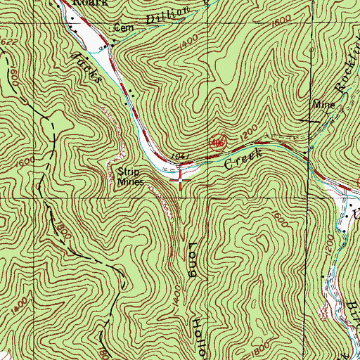 Topographic Map of Long Hollow, KY