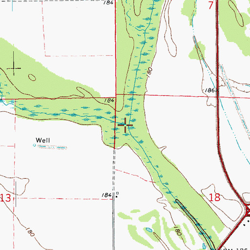 Topographic Map of Locust Creek, AR