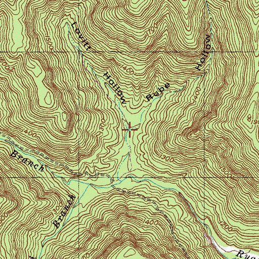 Topographic Map of Lovitt Hollow, KY