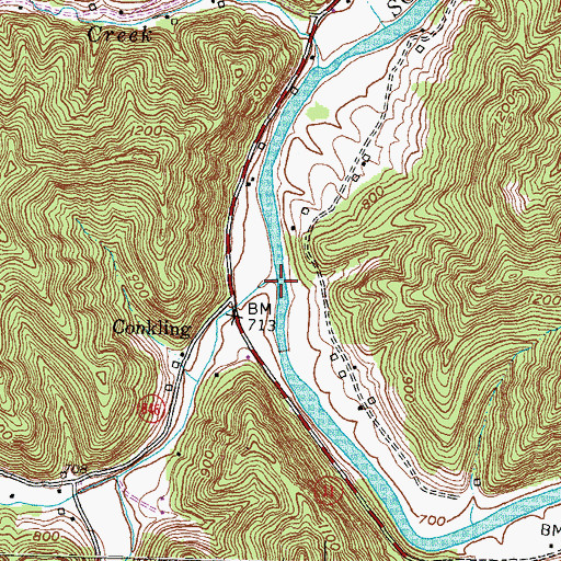 Topographic Map of Lower Island Creek, KY