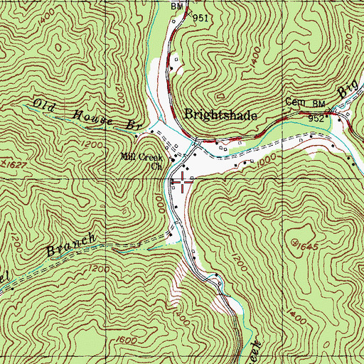 Topographic Map of Lower Mill Creek School, KY
